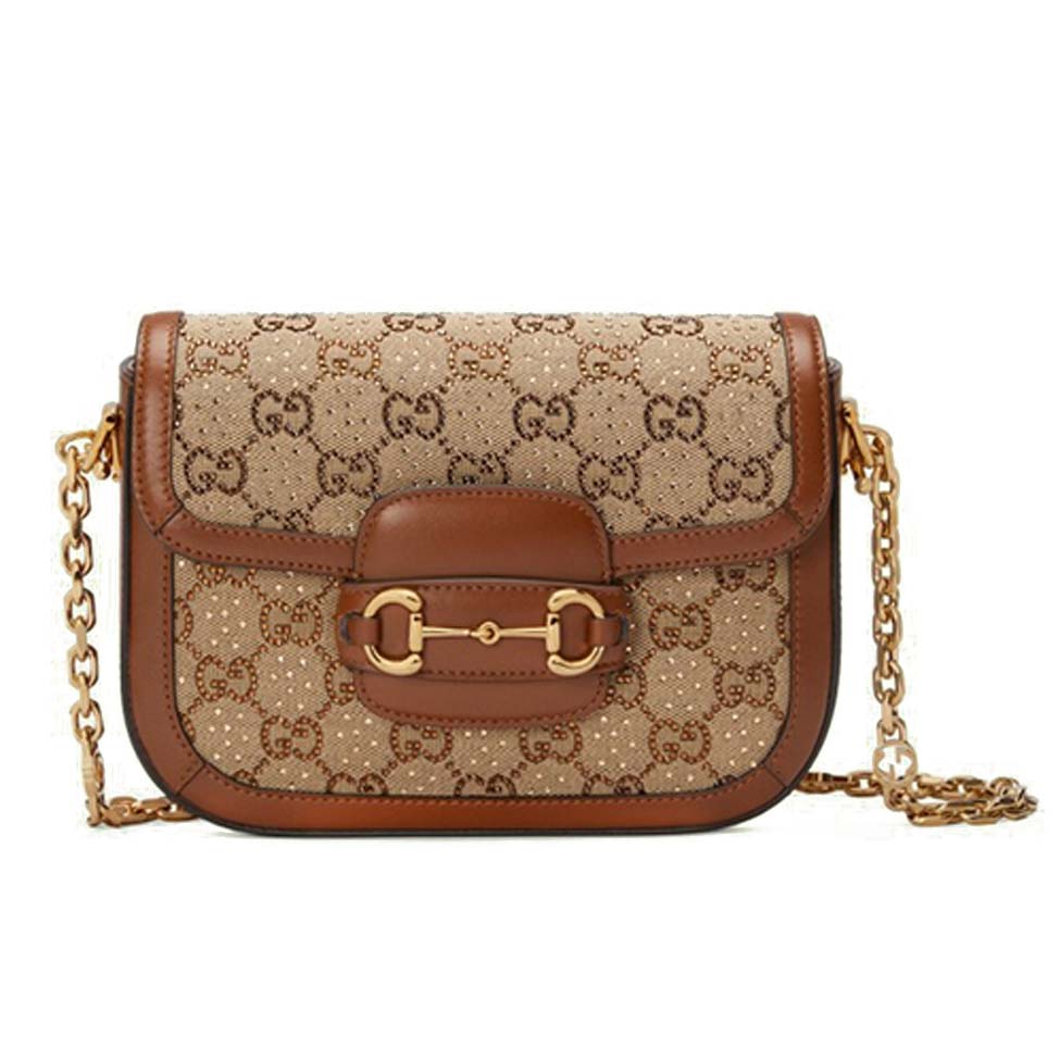 GUCCI HORSEBIT 1955 GG MINI BAG 675801  (20.5*14*5cm)